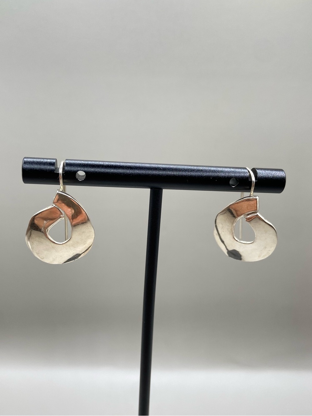 Jay Nielsen Sterling Silver Artisan Abstract Earrings